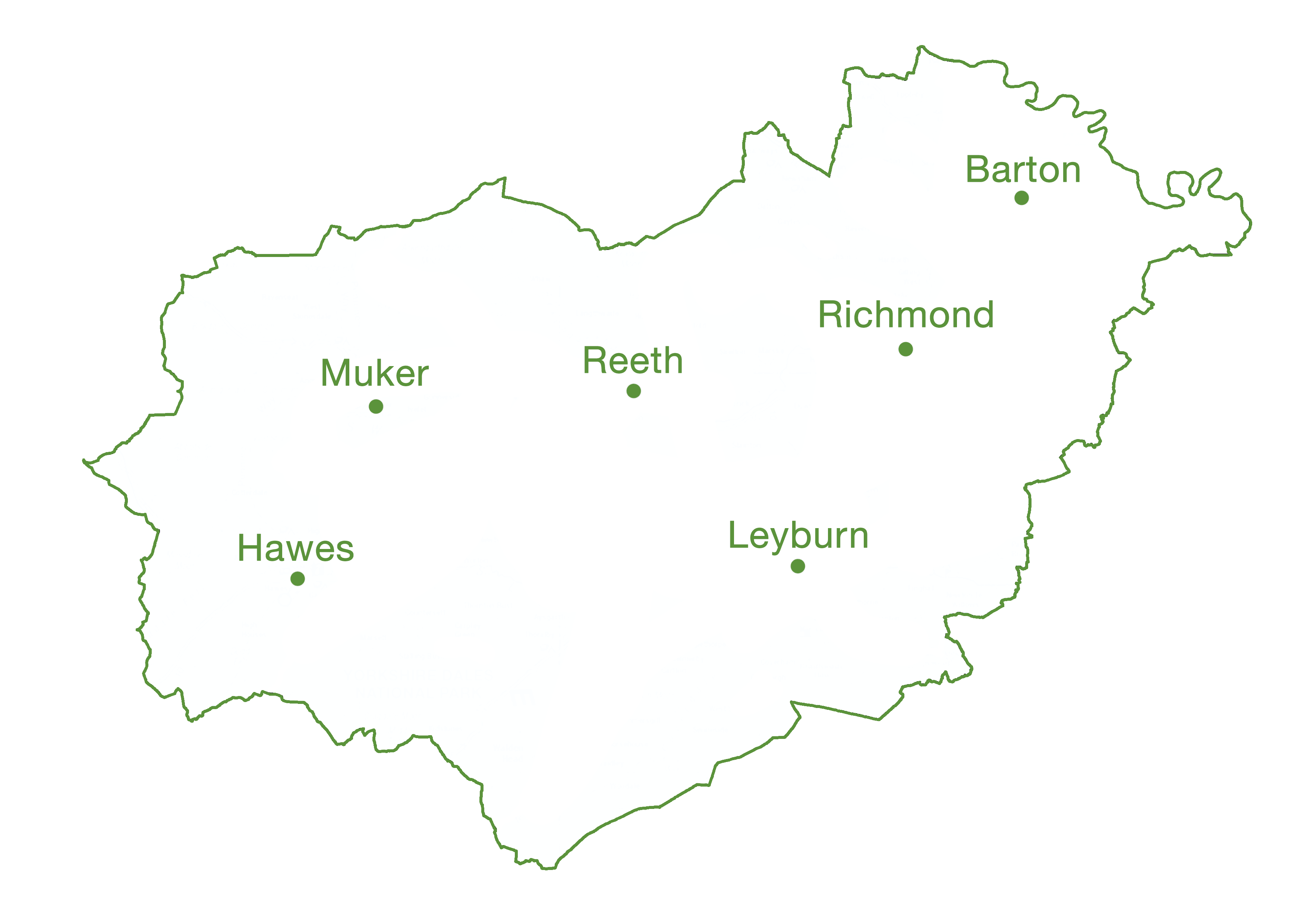 Map of Richmondshire